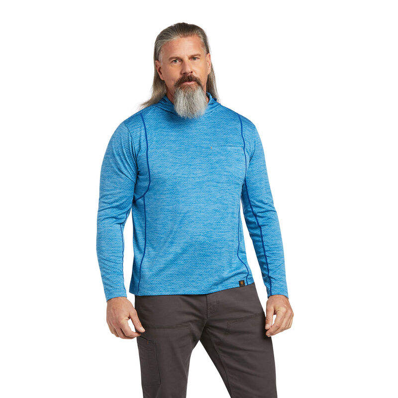 Ariat Hemden Herren - Rebar Evolution Hooded Sun Blau ( HINRG-2147 )